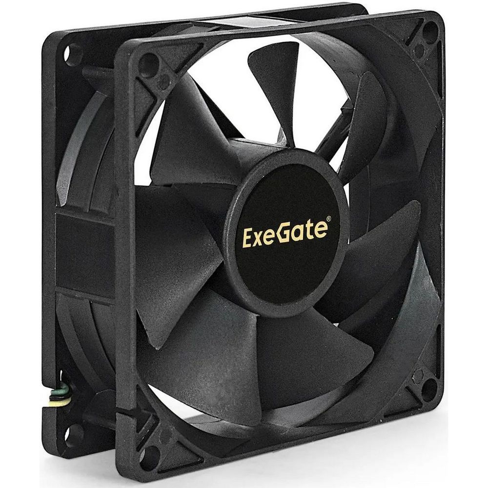 Вентилятор 12В DC ExeGate EX08025S3P (80x80x25 мм, Sleeve bearing (подшипник скольжения), 3pin, 2200RPM, 22.5dBA)