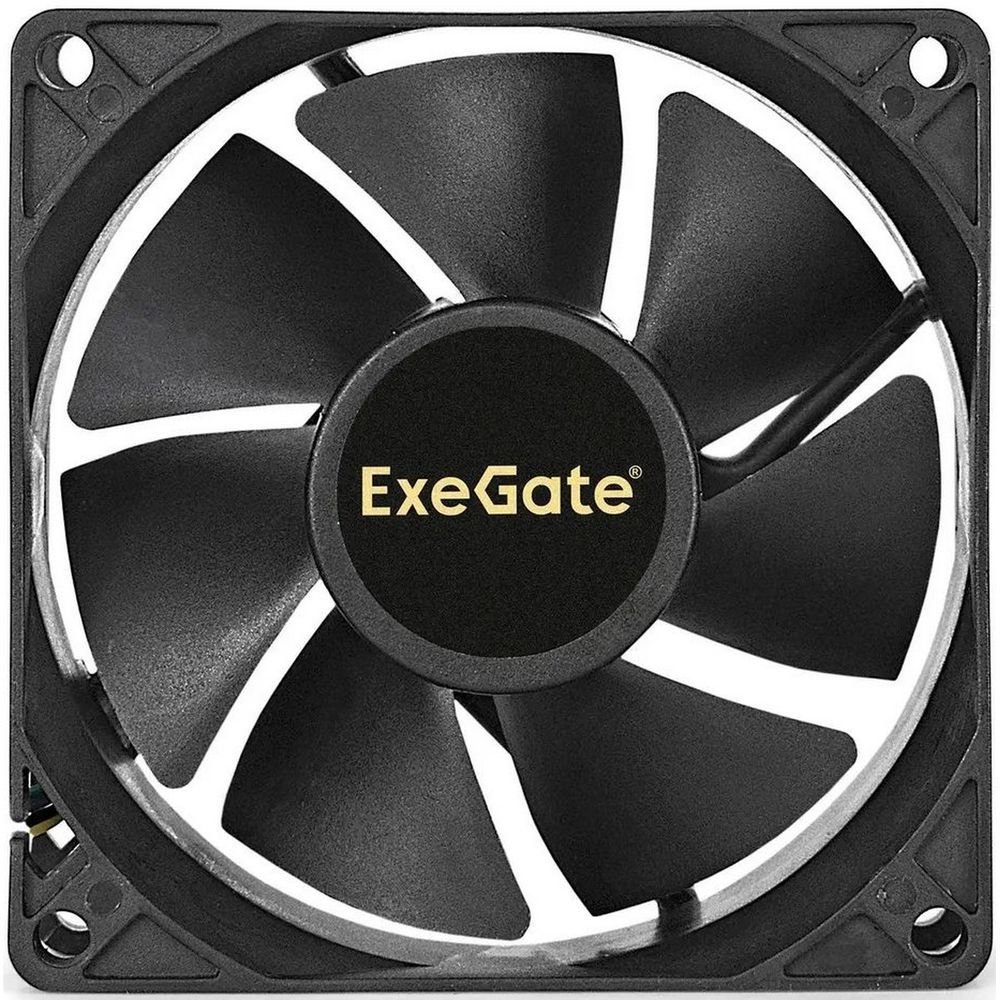 Вентилятор 12В DC ExeGate EX08025S3P (80x80x25 мм, Sleeve bearing (подшипник скольжения), 3pin, 2200RPM, 22.5dBA)