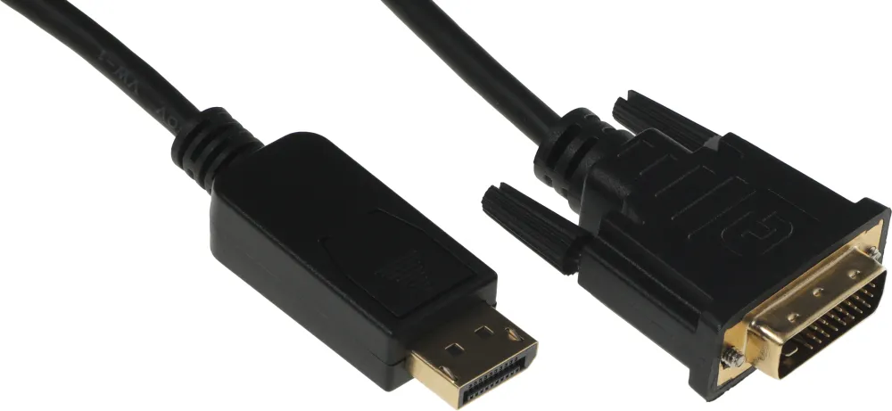 Кабель DisplayPort (m) DVI (m) 2м черный