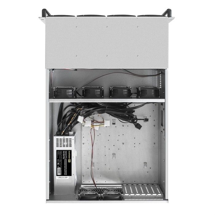 Exegate EX292425RUS Серверная платформа ExeGate Pro 4U660-HS24 <RM 19", высота 4U, глубина 660, Redundant БП 2x800W, 24xHotSwap, USB>
