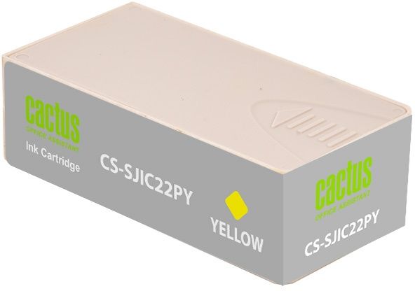 Картридж струйный Cactus CS-SJIC22PY C33S020604 желт.пигм. (34мл) для Epson ColorWorks C3500 с чипом