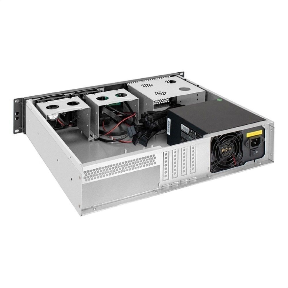 Exegate EX298533RUS Серверный корпус ExeGate Pro 2U400-04 <RM 19", высота 2U, глубина 400, БП 900PPH-SE, 2*USB>