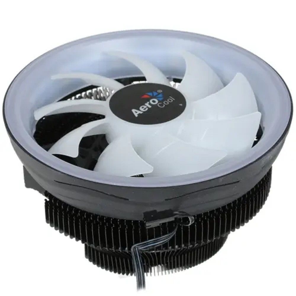 Устройство охлаждения(кулер) Aerocool Core Plus ARGB Soc-AM5/AM4/1200/1700/1851 черный/белый 4-pin 15-25dB Al 110W 305gr Ret (CORE PLUS ARGB PWM 4P)