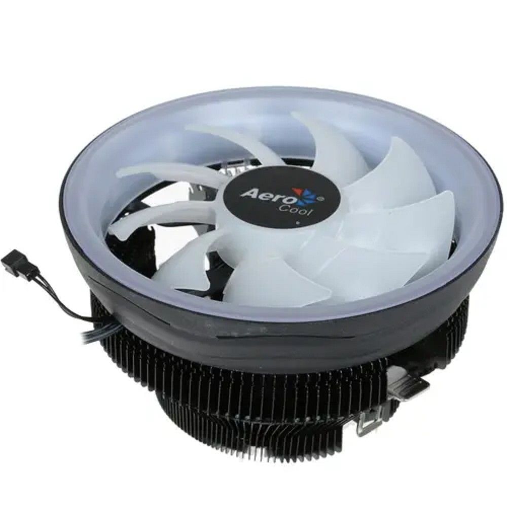 Устройство охлаждения(кулер) Aerocool Core Plus ARGB Soc-AM5/AM4/1200/1700/1851 черный/белый 4-pin 15-25dB Al 110W 305gr Ret (CORE PLUS ARGB PWM 4P)