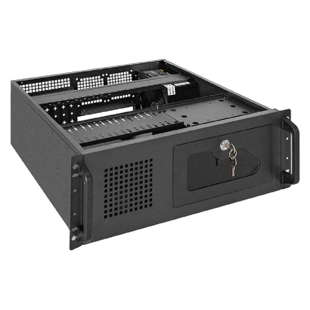 Exegate EX300072RUS Серверный корпус ExeGate Pro 4U450-17 <RM 19", высота 4U, глубина 450, БП 500PAS, 2*USB>