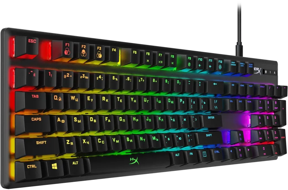Клавиатура HyperX Alloy Origins механическая черный USB for gamer LED (4P4F6AA#ABA)