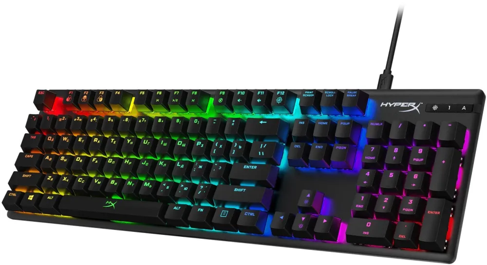 Клавиатура HyperX Alloy Origins механическая черный USB for gamer LED (4P4F6AA#ABA)