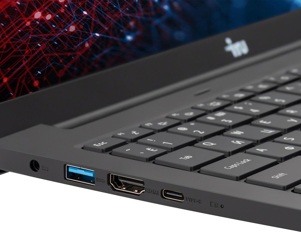 Ноутбук IRU Strato 15ALID5 Core i3 1315U 16Gb SSD512Gb Intel UHD Graphics 15.6" IPS FHD (1920x1080) Windows 11 Pro black WiFi BT Cam 6000mAh (2150070)