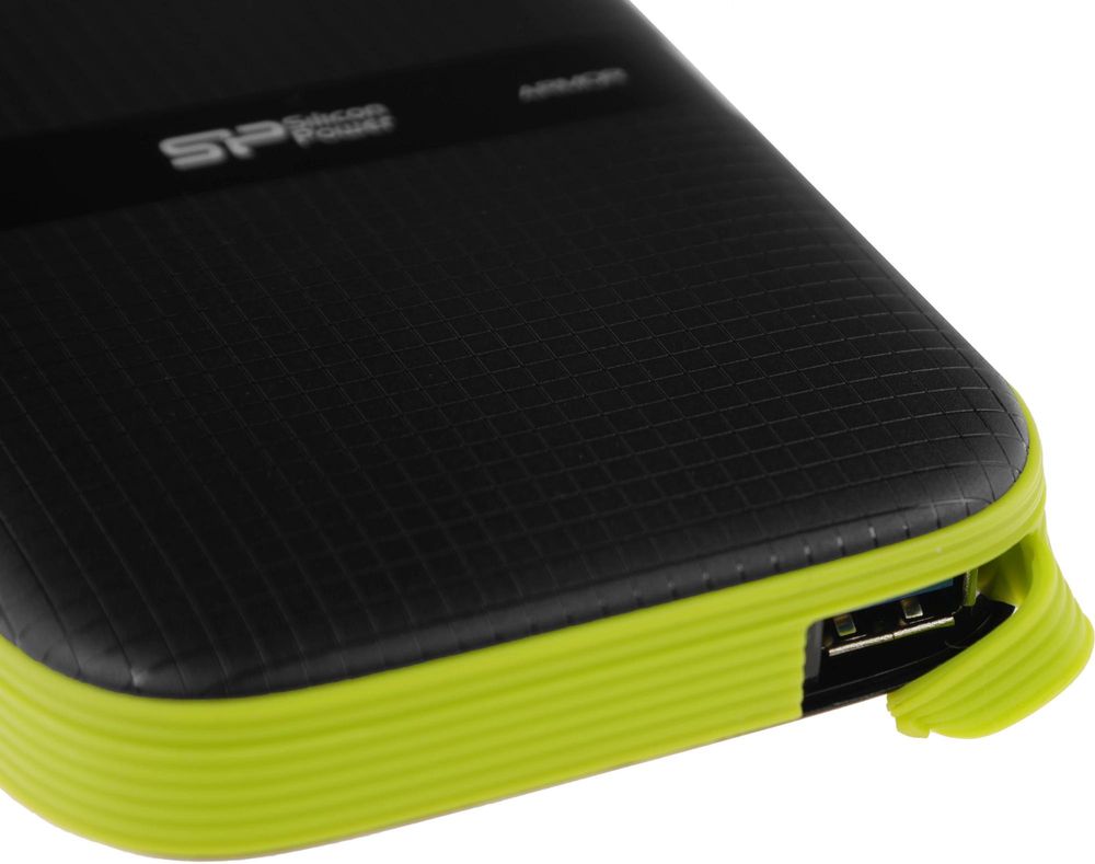 Silicon Power Portable HDD 4TB Hard Disk Armor A60 USB 3.1 , Shockproof, Anti-Scratch, Water-resistant, Black