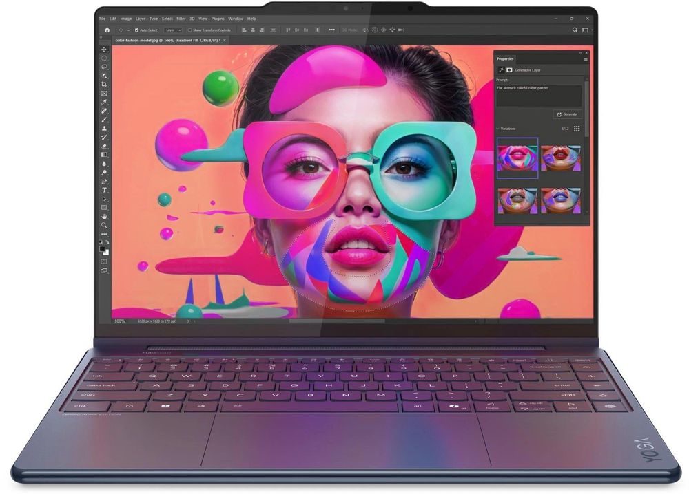 Ноутбук Lenovo Yoga 9 14ILL10 Core Ultra 7 256V 16Gb SSD1Tb Intel Arc 140V 14" OLED Touch 2.8K (2880x1800) Windows 11 Home blue WiFi BT Cam Bag (83LC0054RK)