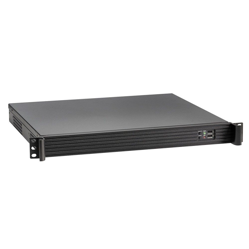 Exegate EX279770RUS Серверный корпус Exegate Pro 1U390-01 <RM 19", высота 1U, глубина 390, БП 300ADS, USB>