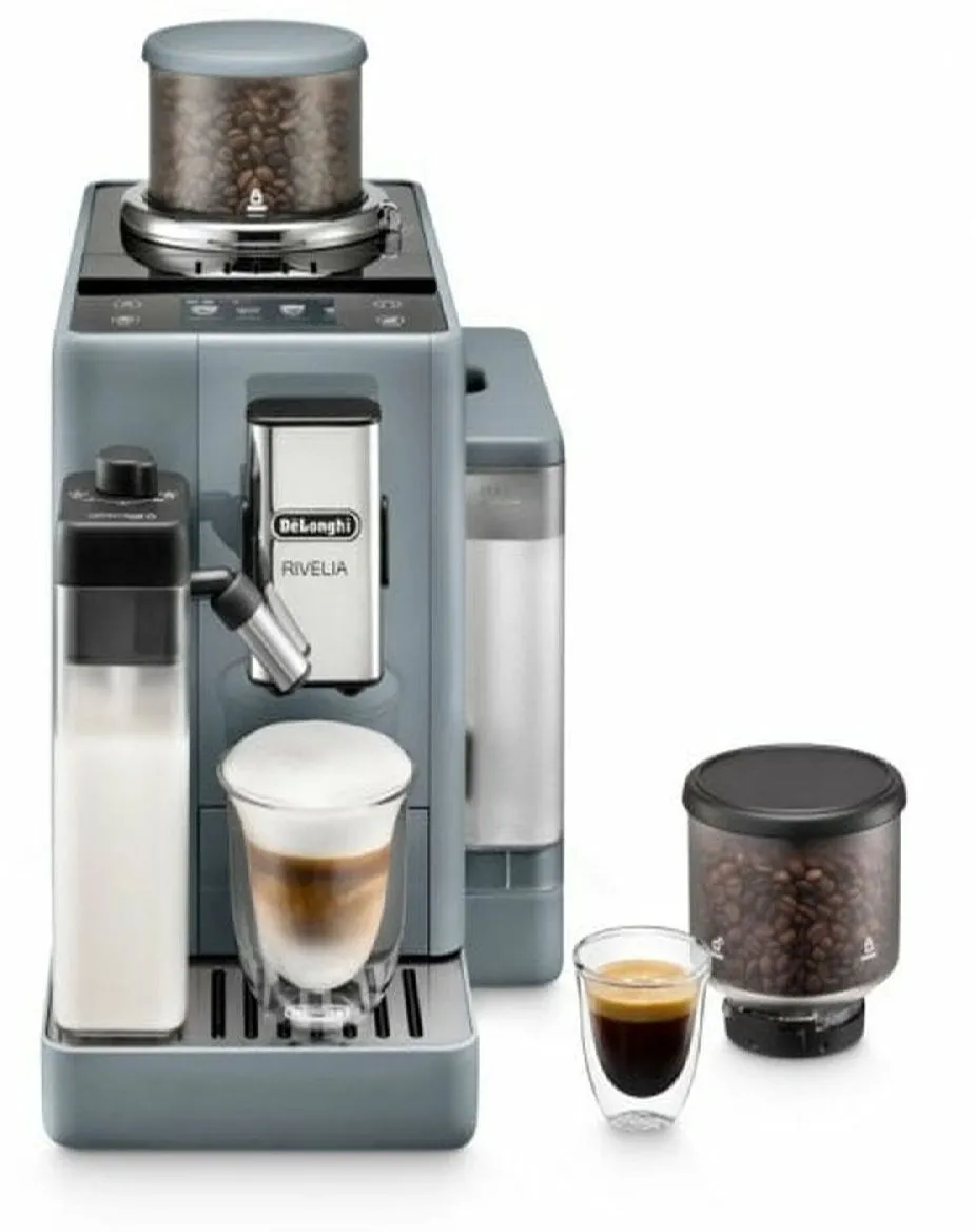 Кофемашина Delonghi Rivelia EXAM440.55.G 1450Вт серый