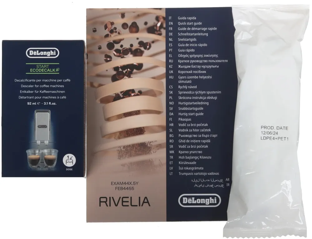 Кофемашина Delonghi Rivelia EXAM440.55.G 1450Вт серый