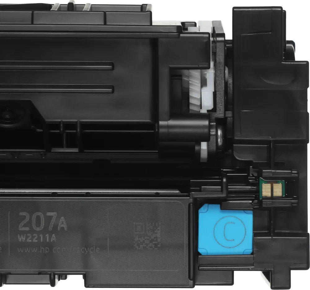 Картридж лазерный HP 207A W2211A голубой бар.в компл. (1250стр.) для HP M255/MFP M282/M283