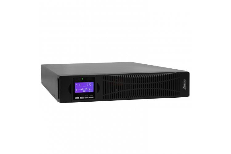 ИБП POWERMAN Online 3000 RT, LCD, двойного преобразования, 3000ВА, 2700Вт, 8 розеток IEC 60320 C13, 1 розетка IEC 320 C19, защита от КЗ, импульсных всплесков сети, перегрузки, разряда и перезаряда батареи. RJ11 / RJ45. Интерфейсы USB, RS232, SNMP, EPO. Се