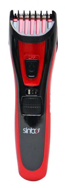 Машинка для стрижки Sinbo SHC 4370 красный 3Вт (насадок в компл:2шт)