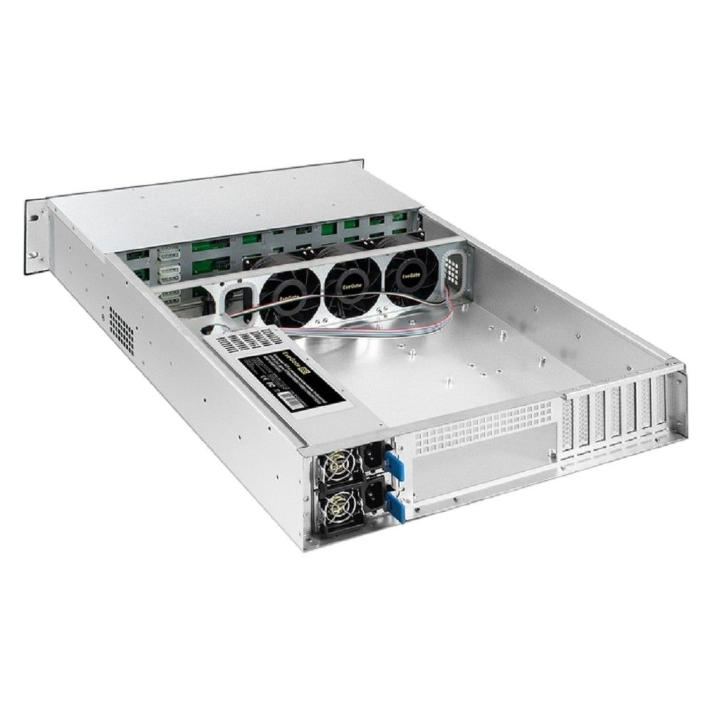 Exegate EX294275RUS Серверная платформа ExeGate Pro 2U660-HS12 <RM 19", высота 2U, глубина 660, Redundant БП 2x550W, 12xHotSwap>