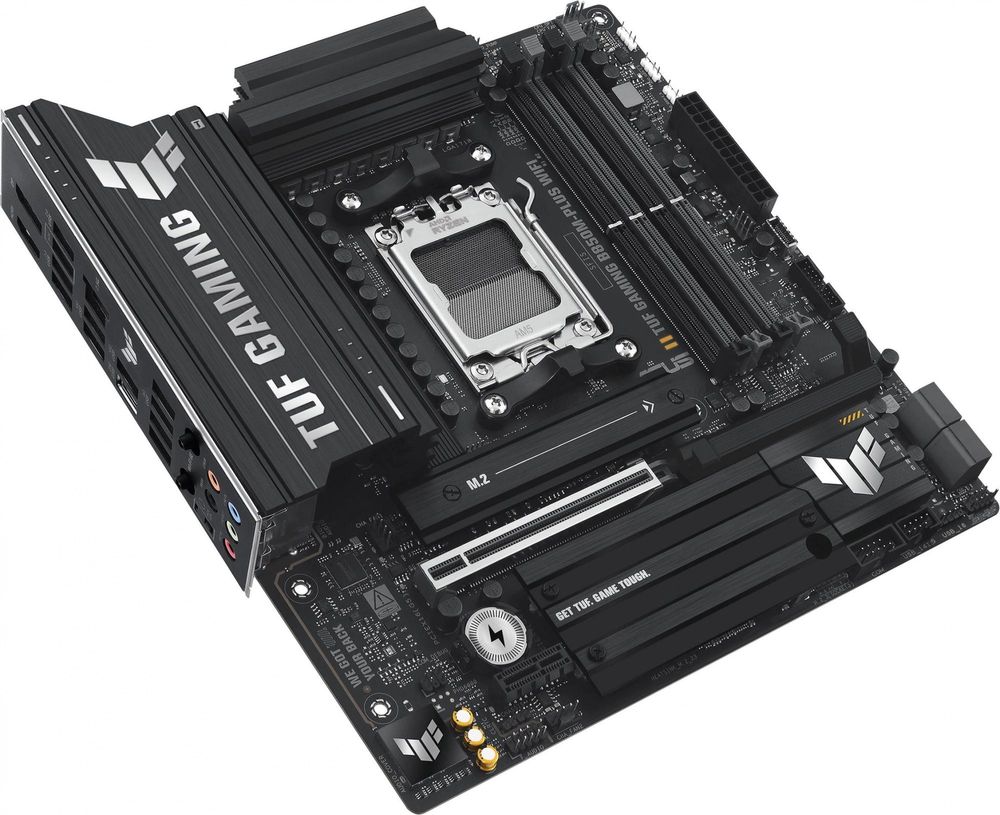 Материнская плата Asus TUF GAMING B850M-PLUS WIFI SocketAM5 AMD B850 4xDDR5 mATX AC`97 8ch(7.1) 2.5Gg RAID+HDMI+DP