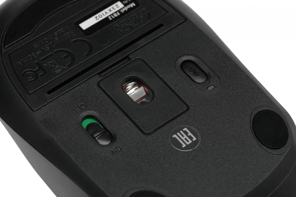 Мышь A4Tech Fstyler FB12 белый/черный оптическая 1200dpi беспров. BT/Radio USB 3but (FB12 PANDA)