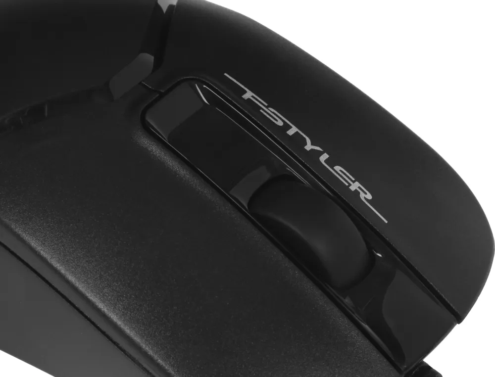 Мышь A4Tech Fstyler FM12 черный оптическая 1200dpi USB 3but (FM12 BLACK)