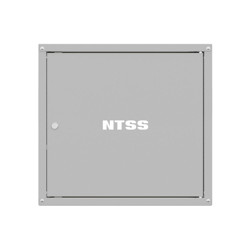 NTSS Шкаф настенный телекоммуникационный NTSS LIME 18U 550х450х900мм, 2 профиля 19, дверь сплошная металл, боковые стенки несъемные, разобранный, серый RAL 7035 NTSS-WL18U5545FD