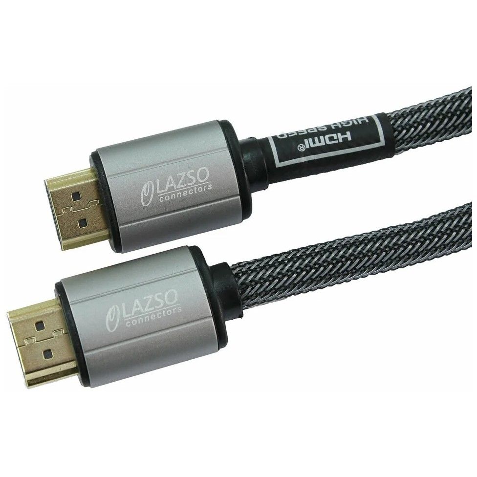 Кабель аудио-видео LAZSO WH-111-B HDMI (m)/HDMI (m) 3м. позолоч.конт. черный (WH-111(3M)-B)