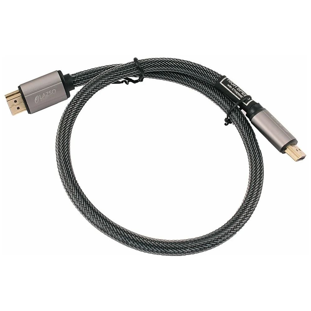 Кабель аудио-видео LAZSO WH-111-B HDMI (m)/HDMI (m) 3м. позолоч.конт. черный (WH-111(3M)-B)