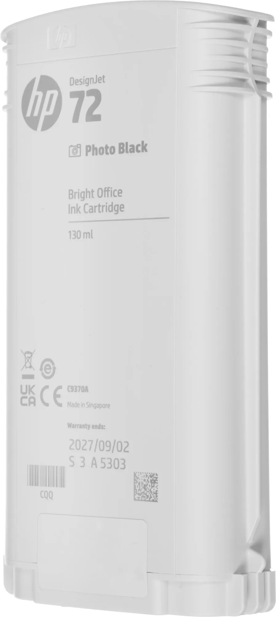 Картридж струйный HP 72 C9370A фото черный (130мл) для HP DJ T1100/T610