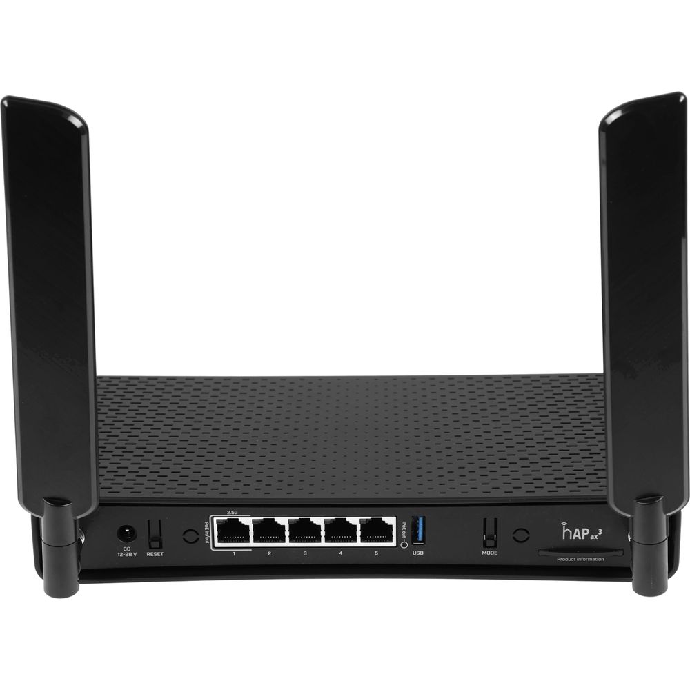 MikroTik C53UiG+5HPaxD2HPaxD Маршрутизатор Hap ax3, 4*1Gbit, 1*2.5Gbit,  2.4/5Ghz, AX1800,