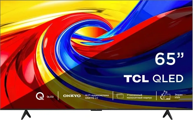 Телевизор QLED TCL 65" 65P7L черный 4K Ultra HD 60Hz DVB-T DVB-T2 DVB-C DVB-S DVB-S2 USB WiFi Smart TV