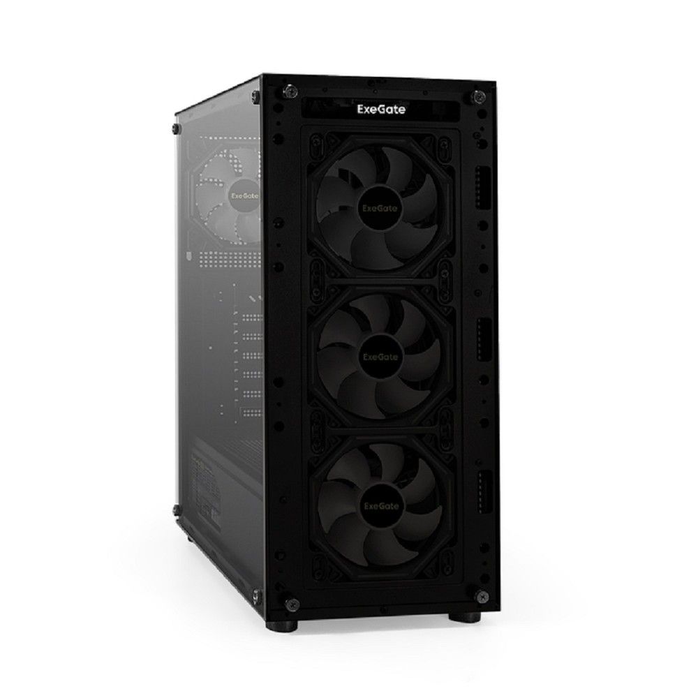 Exegate EX294979RUS Корпус Miditower ExeGate i3 BASE-NPX700 (ATX, БП 700NPX с вент. 12 см, с окном, 1*USB+1*USB3.0, аудио, 4 вент. 12см с RGB подсветкой)