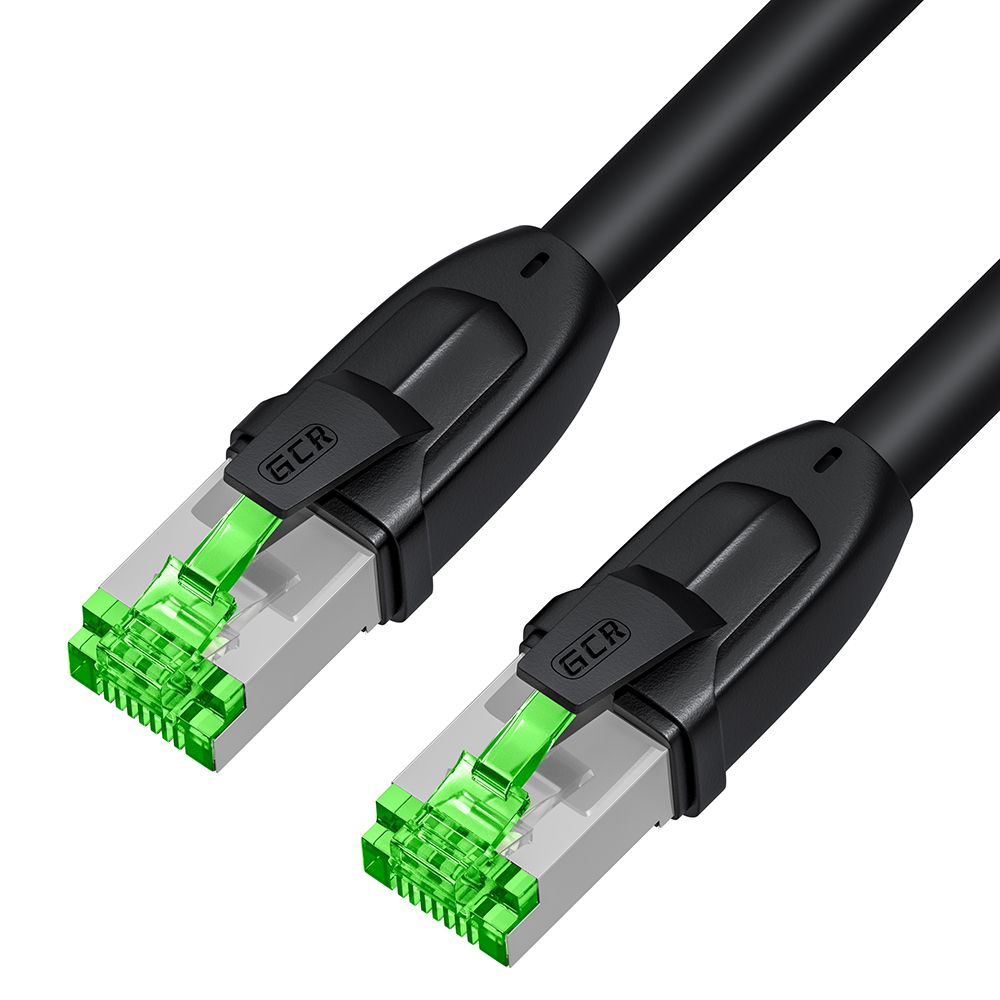 GCR PRO Патч-корд LSZH PROF прямой 40.0m, UTP медь кат.6А, черный, 26 AWG, ethernet high speed 10 Гбит/с, RJ45, T568B