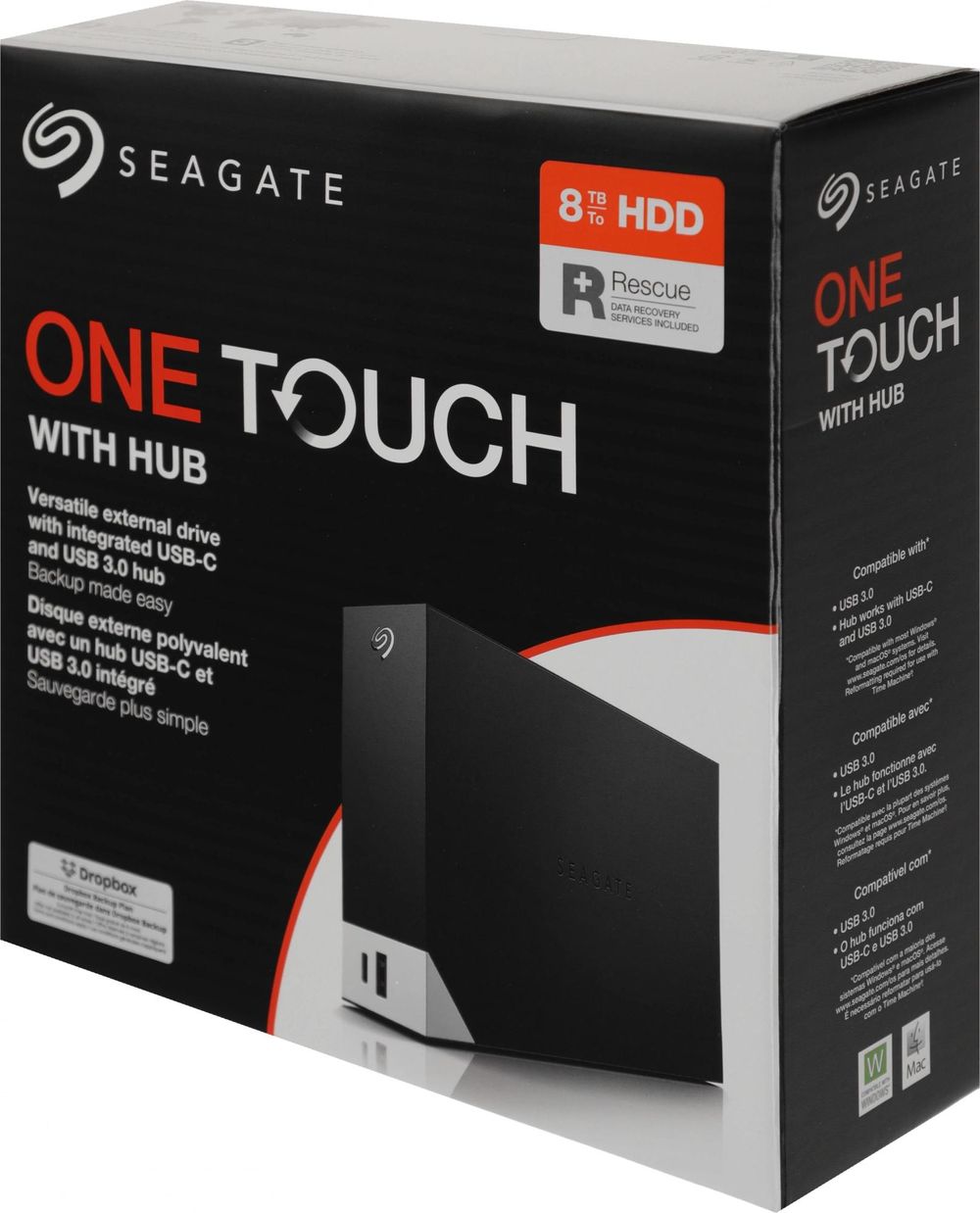 Жесткий диск внешний Seagate STLC8000400 8TB 3.5" USB 3.0 Black (042142)