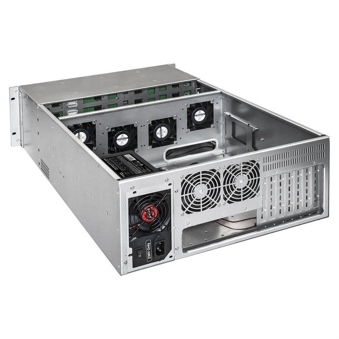 Exegate EX292550RUS Серверный корпус ExeGate Pro 4U660-HS24 <RM 19", высота 4U, глубина 660, БП 500ADS, 24xHotSwap, USB>