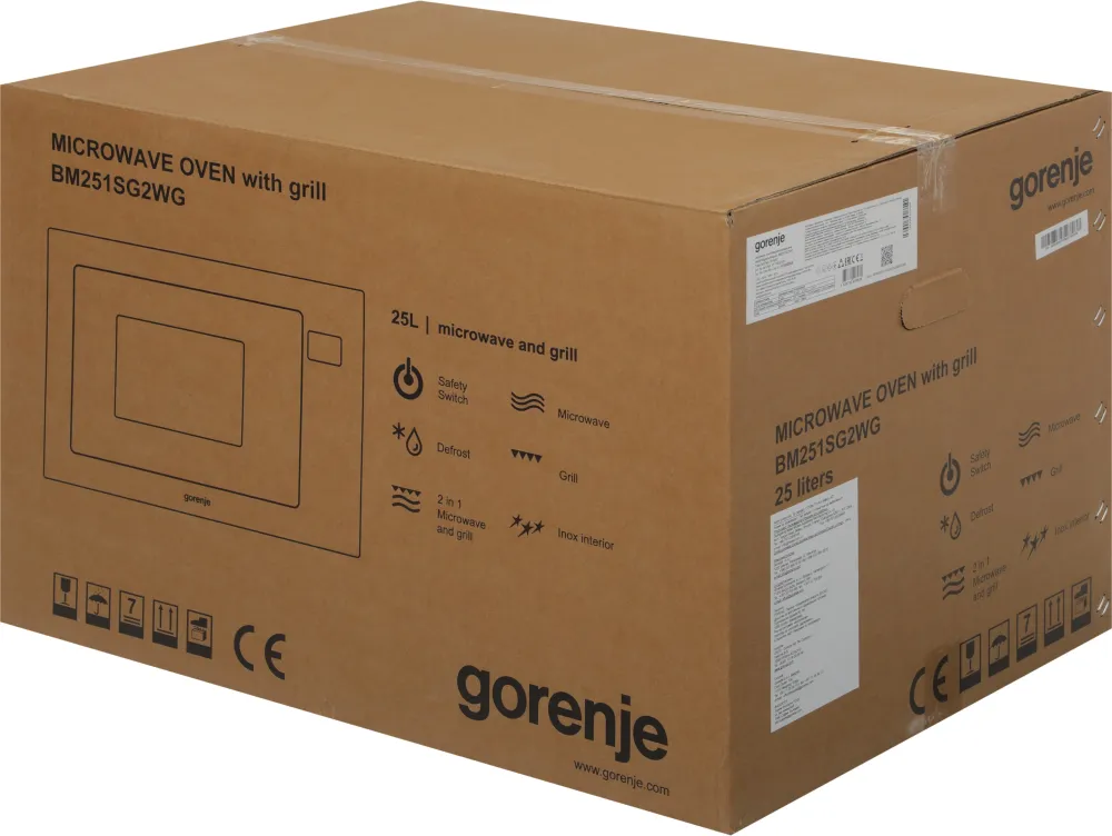Микроволновая печь Gorenje BM251SG2WG 25л. 900Вт белый (встраиваемая)