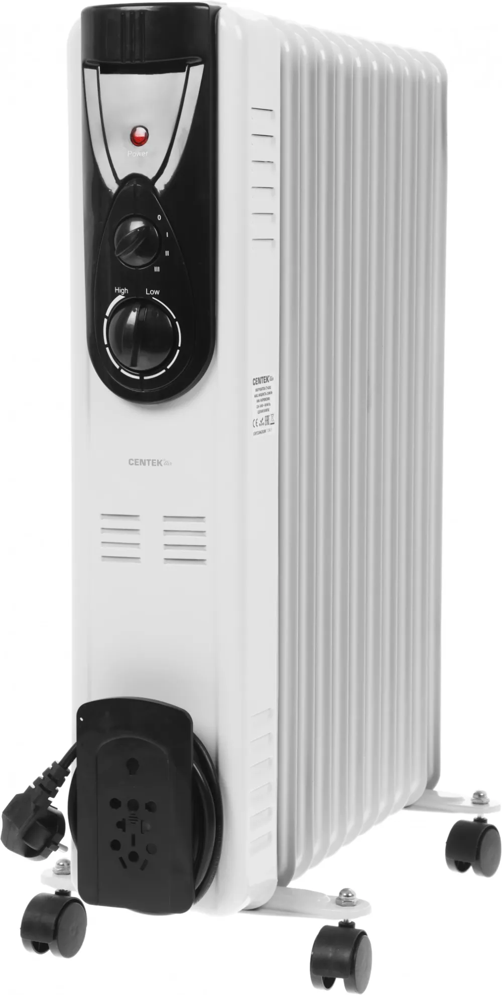 Радиатор масляный Centek CT-6202 2500Вт белый
