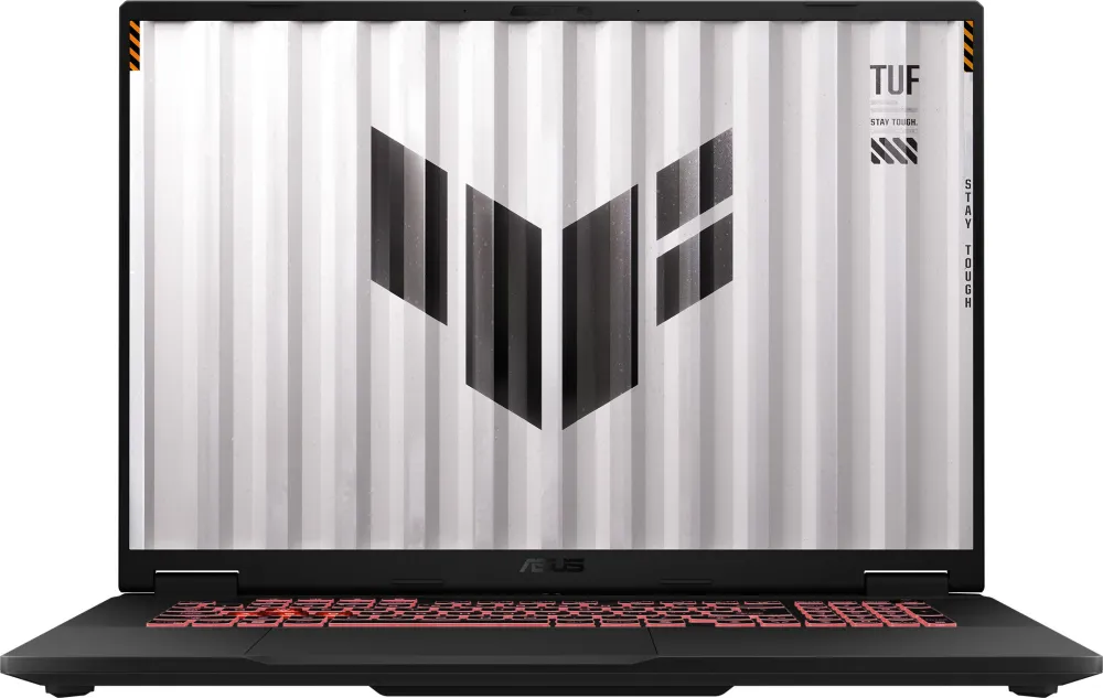 Ноутбук/ ASUS TUF A18 FA808PP-S8034 18"(1920x1200 (матовый, 144Hz) IPS)/AMD Ryzen 9 8940HX(2.4Ghz)/16384Mb/512PCISSDGb/noDVD/Ext:nVidia GeForce RTX 5070(8192Mb)/Cam/BT/WiFi/90WHr/war 1y/2.7kg/Jaeger Gray/DOS