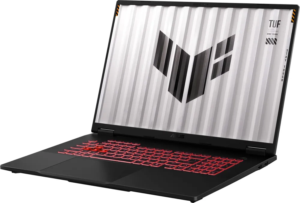 Ноутбук/ ASUS TUF A18 FA808PP-S8034 18"(1920x1200 (матовый, 144Hz) IPS)/AMD Ryzen 9 8940HX(2.4Ghz)/16384Mb/512PCISSDGb/noDVD/Ext:nVidia GeForce RTX 5070(8192Mb)/Cam/BT/WiFi/90WHr/war 1y/2.7kg/Jaeger Gray/DOS