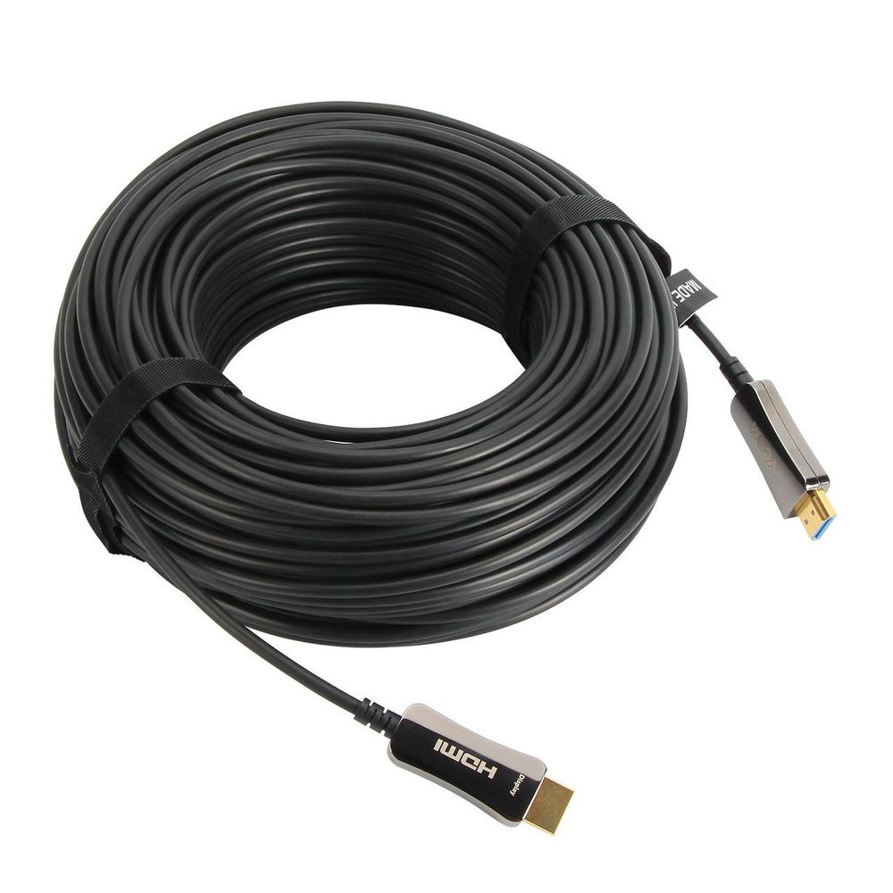 VCOM D3742A-30M Активный оптический кабель HDMI 19M/M,ver. 2.0, 4K@60 Hz 30m VCOM <D3742A-30M> [04895182204560]