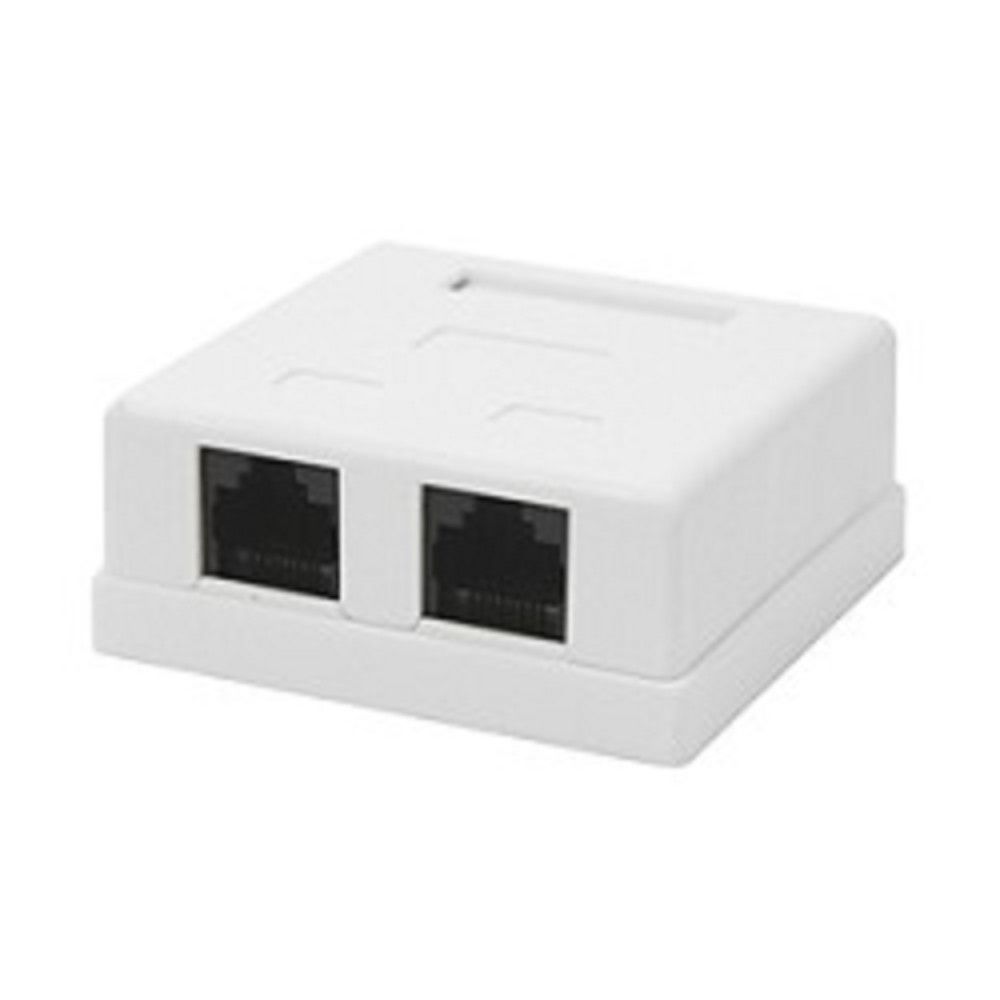 Gembird NA214 RJ-45 Розетка  кат.5e внешняя 2 порта, 110&Krone