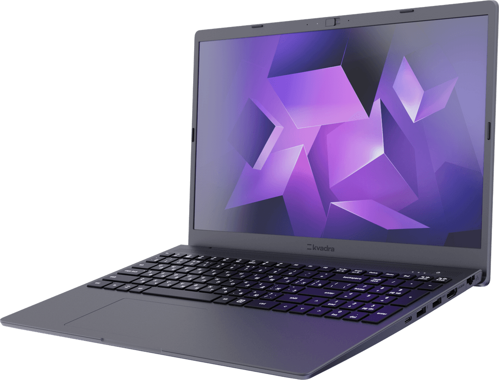 Ноутбук/ Ноутбук KVADRA NAU LE15T.12.122.001 (ЯДРВ.466229.003-08) 15.6"(1920x1081 IPS)/Intel Core i5 1335U(1.3Ghz)/16384Mb/512SSDGb/noDVD/Int:Intel Iris Xe Graphics/Cam/BT/WiFi/55WHr/war 1y/1.8kg/графит/noOS + FRP