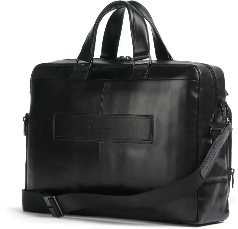 Деловая сумка мужская Piquadro Philip CA6793W136/N с отделением для ноутбука 15.6" черная натур.кожа