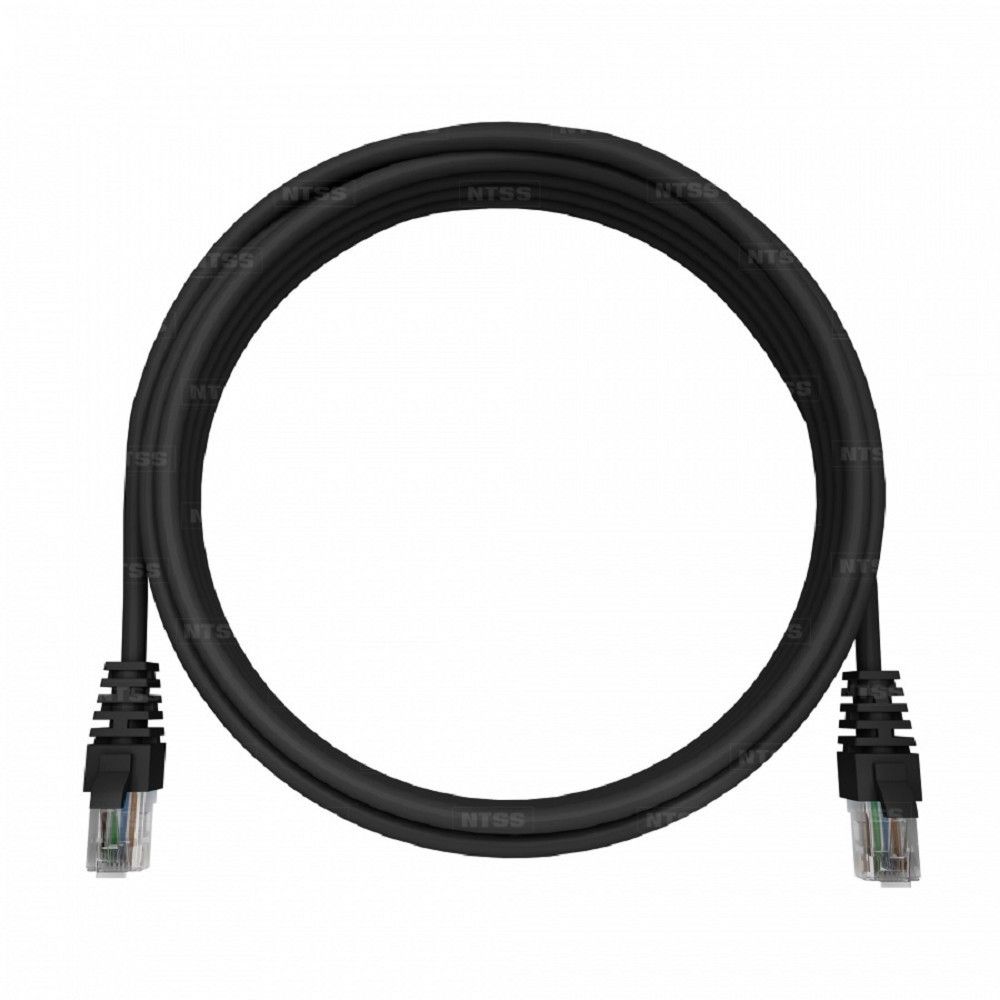 NTSS Патч-корд NTSS RJ45/8P8C, T568B UTP 6 кат. литой, 15 метров, LSZH, черный NTSS-PC-UTP-RJ45-6-15.0-LSZH-BL