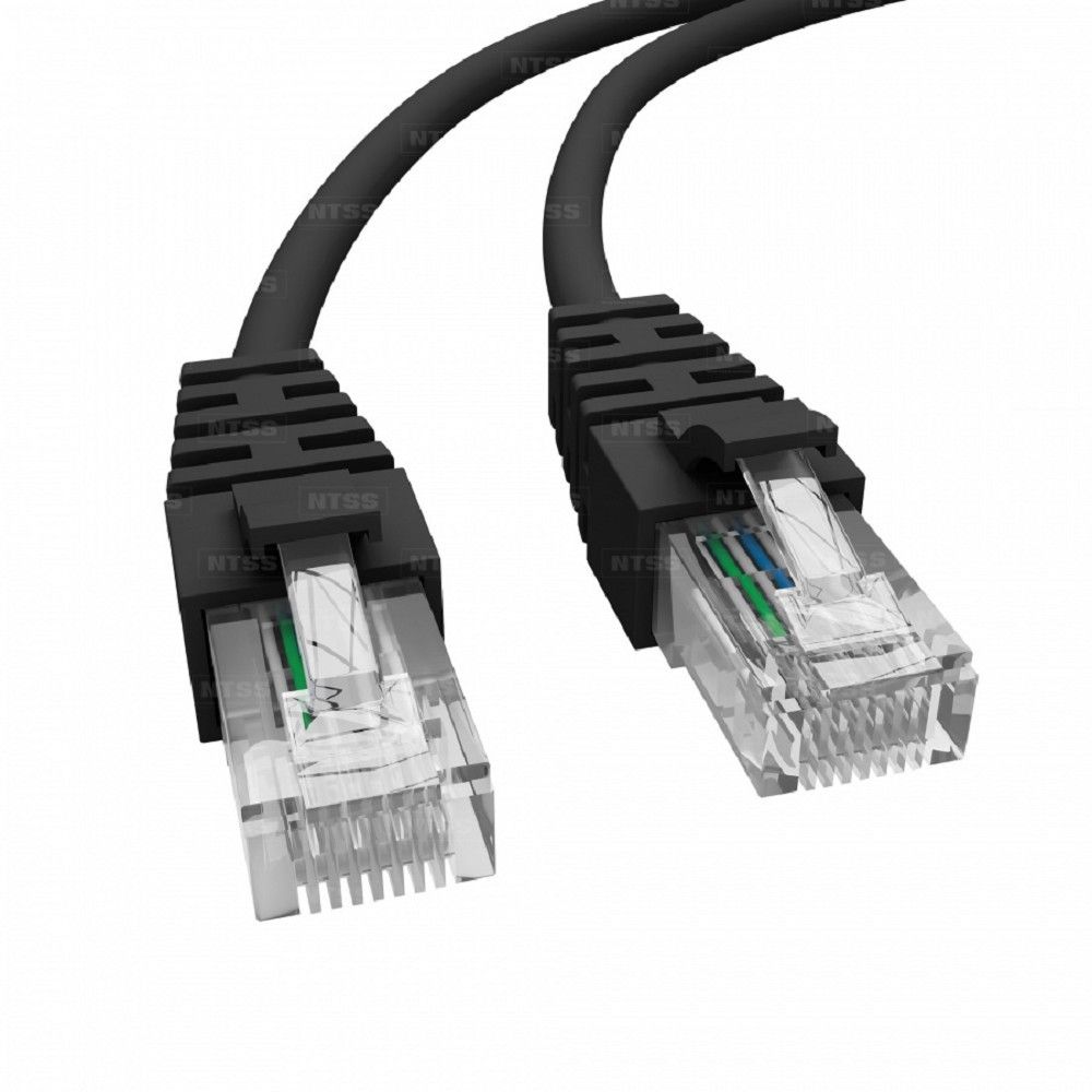 NTSS Патч-корд NTSS RJ45/8P8C, T568B UTP 6 кат. литой, 15 метров, LSZH, черный NTSS-PC-UTP-RJ45-6-15.0-LSZH-BL