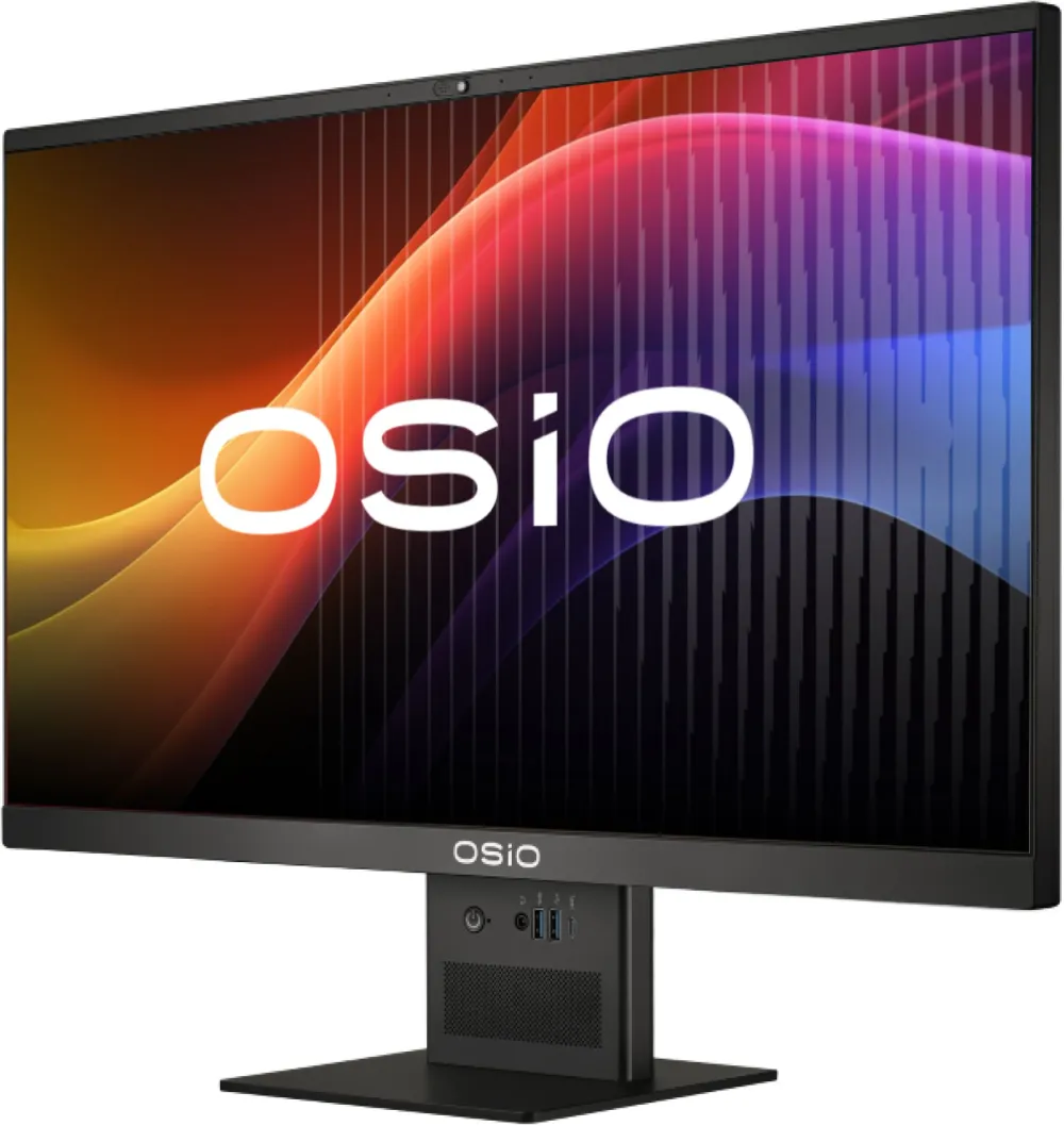 Моноблок Osio BaseLine B240i-018b 23.8" Full HD i5 1235U (1.3) 16Gb SSD512Gb Iris Xe без ОС GbitEth WiFi BT 84W Cam черный 1920x1080 (RUS)