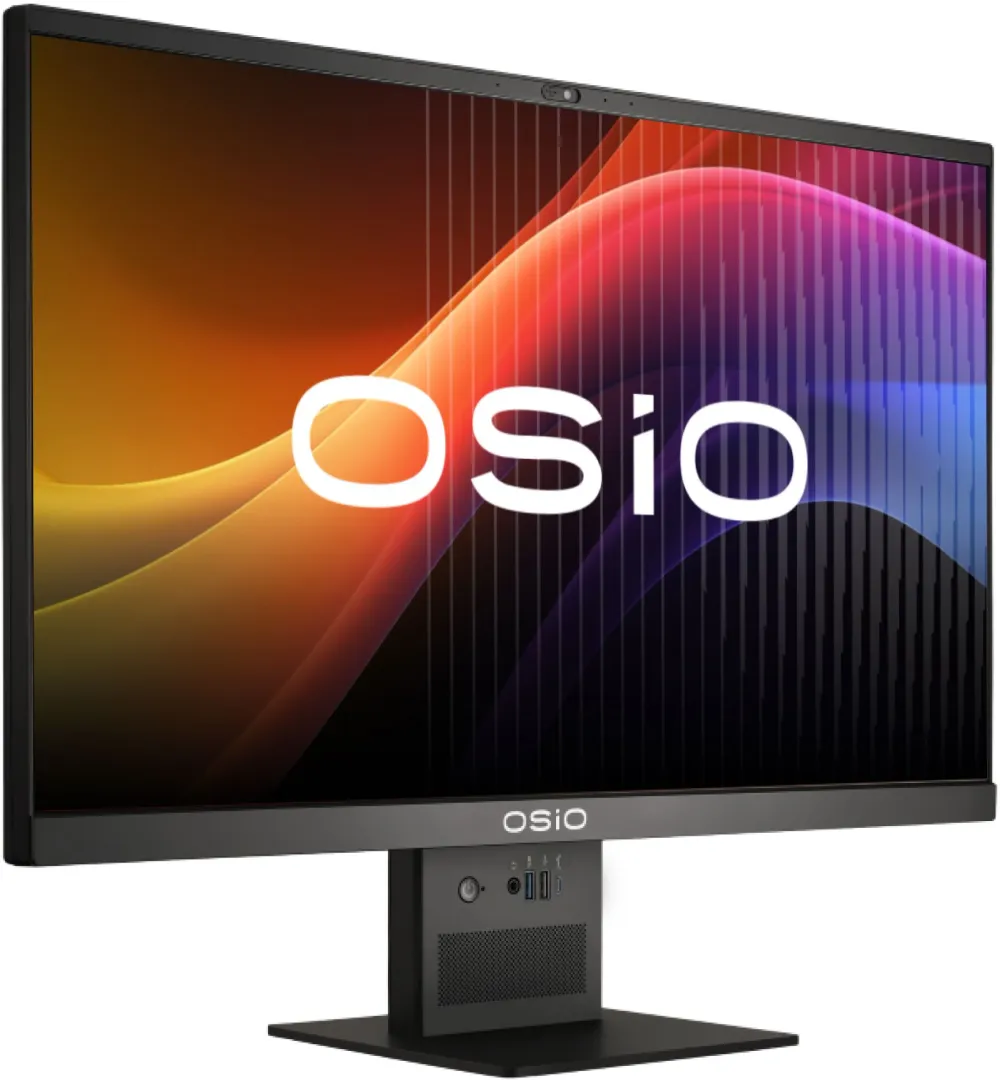 Моноблок Osio BaseLine B240i-018b 23.8" Full HD i5 1235U (1.3) 16Gb SSD512Gb Iris Xe без ОС GbitEth WiFi BT 84W Cam черный 1920x1080 (RUS)