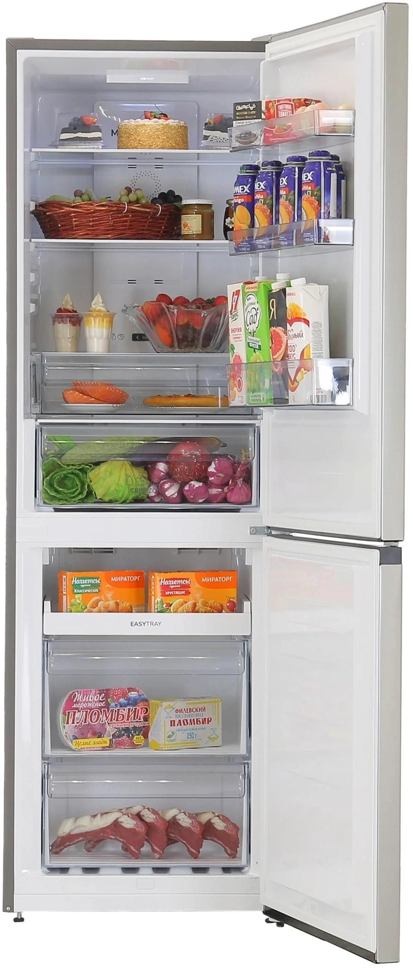 Холодильник Gorenje NRKP61EA2XL4 2-хкамерн. серебристый металлик