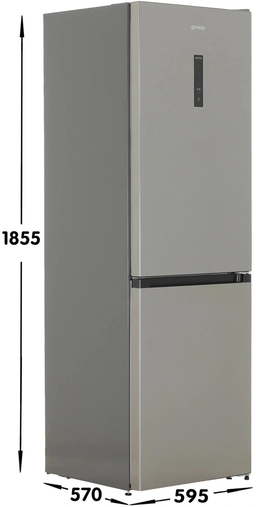 Холодильник Gorenje NRKP61EA2XL4 2-хкамерн. серебристый металлик
