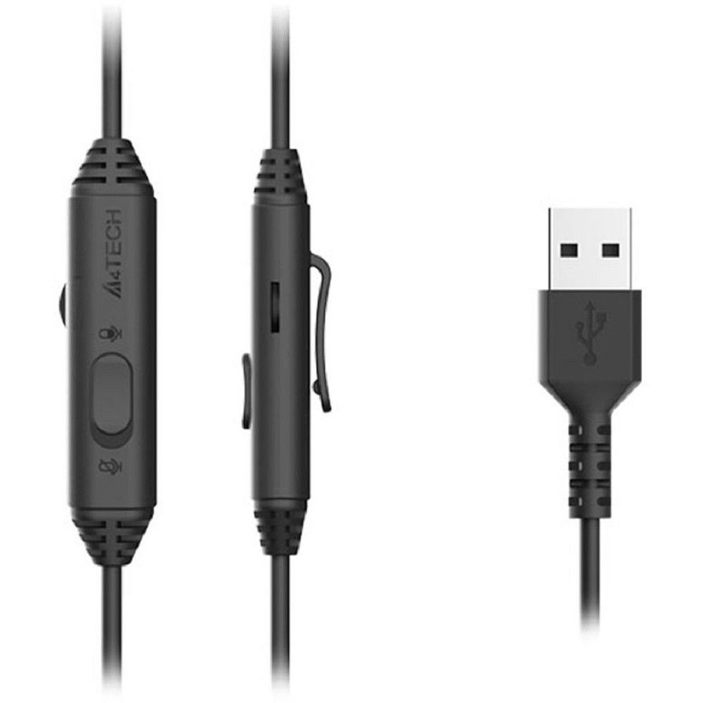 A4Tech Fstyler FH100U белый/черный 2м накладные USB (FH100U (PANDA))