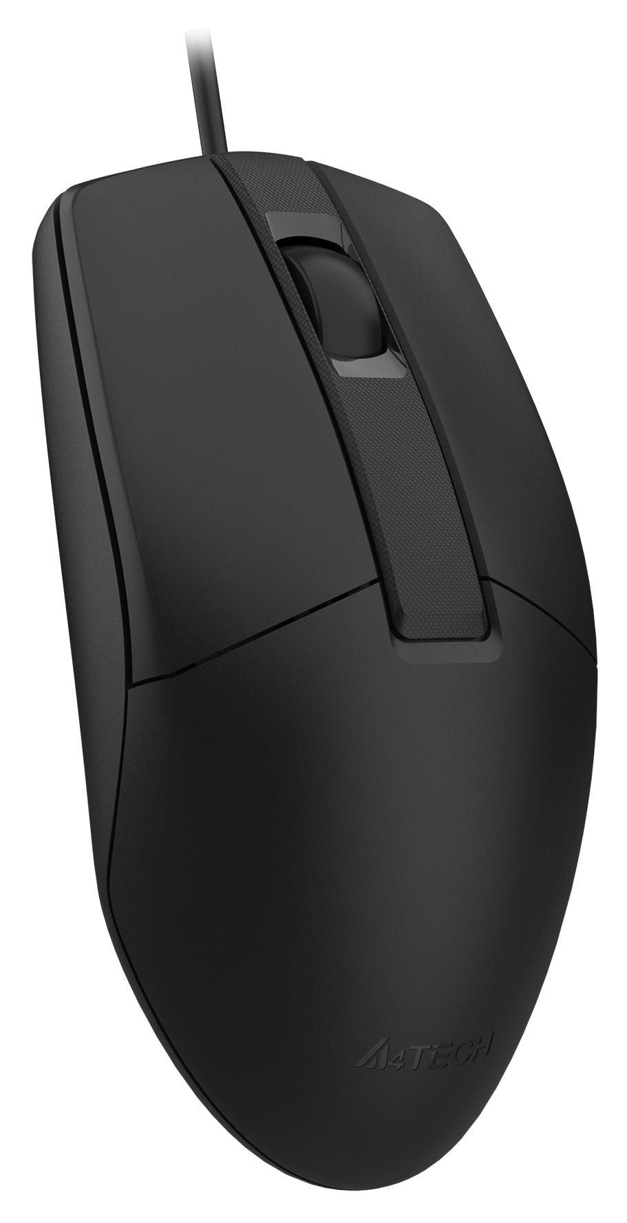 Мышь A4Tech OP-330S черный оптическая 1200dpi silent USB 3but (OP-330S (BLACK))